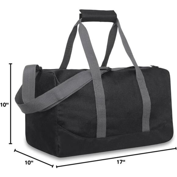 30 Liter,17 Inch Canvas Duffle Bags for Men and Women–Travel Weekender Overnight - Picture 3 of 8